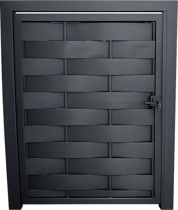 3D illustration of a pedestrian gate