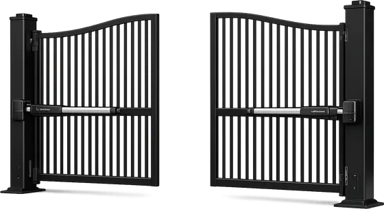 3D illustration of a swing gate